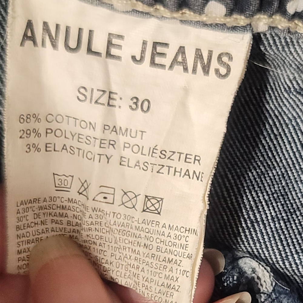 ANULE "UP & UP" - 30W X 32L  Distressed Blue Jeans - Picture 10 of 11